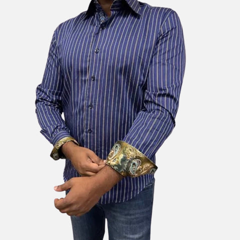 Blue Casual Button Up Shirt | Final sale Blue Casual Button Up Shirt | Final sale