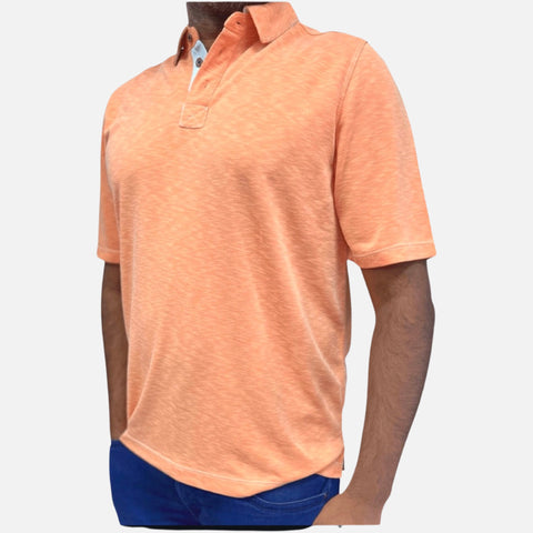 Men’s Orange Johnston Murphy Polo Shirt Men’s Orange Johnston Murphy Polo Shirt