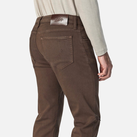 Courage | Brown Mid-Rise Straight Leg Jeans | Cafe Comfort