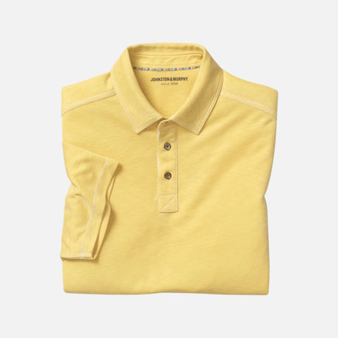 Men’s yellow Johnston Murphy polo shirit Men’s yellow Johnston Murphy polo shirit