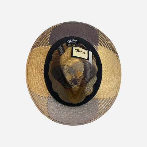 Panama Fedora Giger by Bailey Hats | Breezy Plaid | Size S