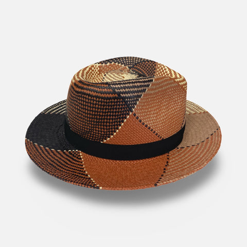 Panama Fedora Hat Giger by Bailey | Brown Plaid | Size S