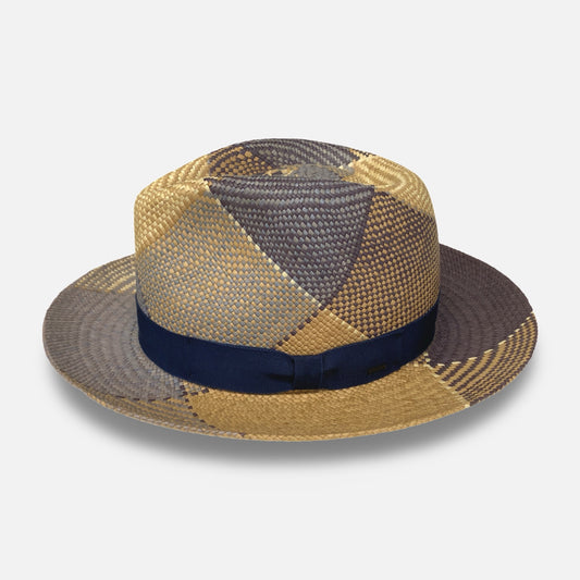 Panama Fedora Giger by Bailey Hats | Breezy Plaid | Size S