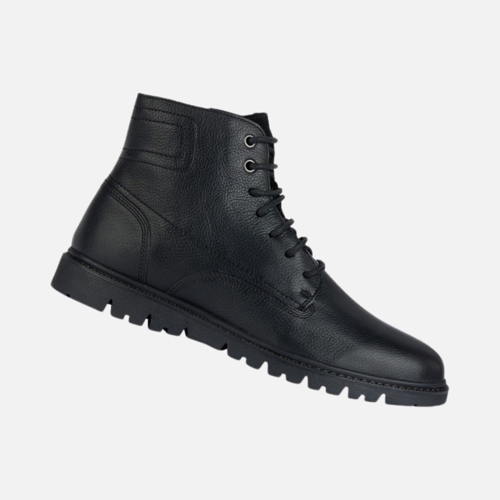 Geox Ghiacciaio Urban Black Leather Shoe - Clearance