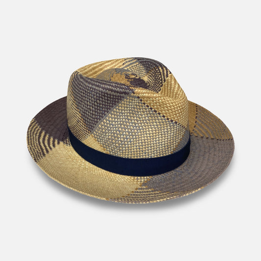 Panama Fedora Giger by Bailey Hats | Breezy Plaid | Size S