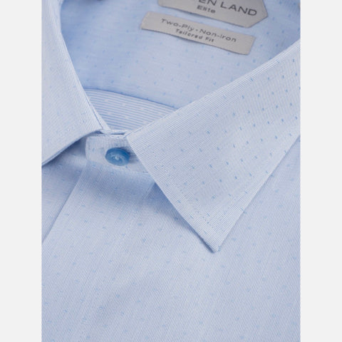 The Steven Land Elite Dress Shirt - French Cuff & Point Collar - Versatile Blue Elegance