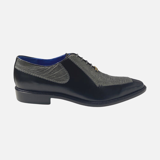 Mens Belvedere Bagio Black/Gray Shoe