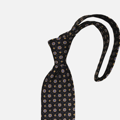Premium Black Multi Color Tie by JZ Richards
