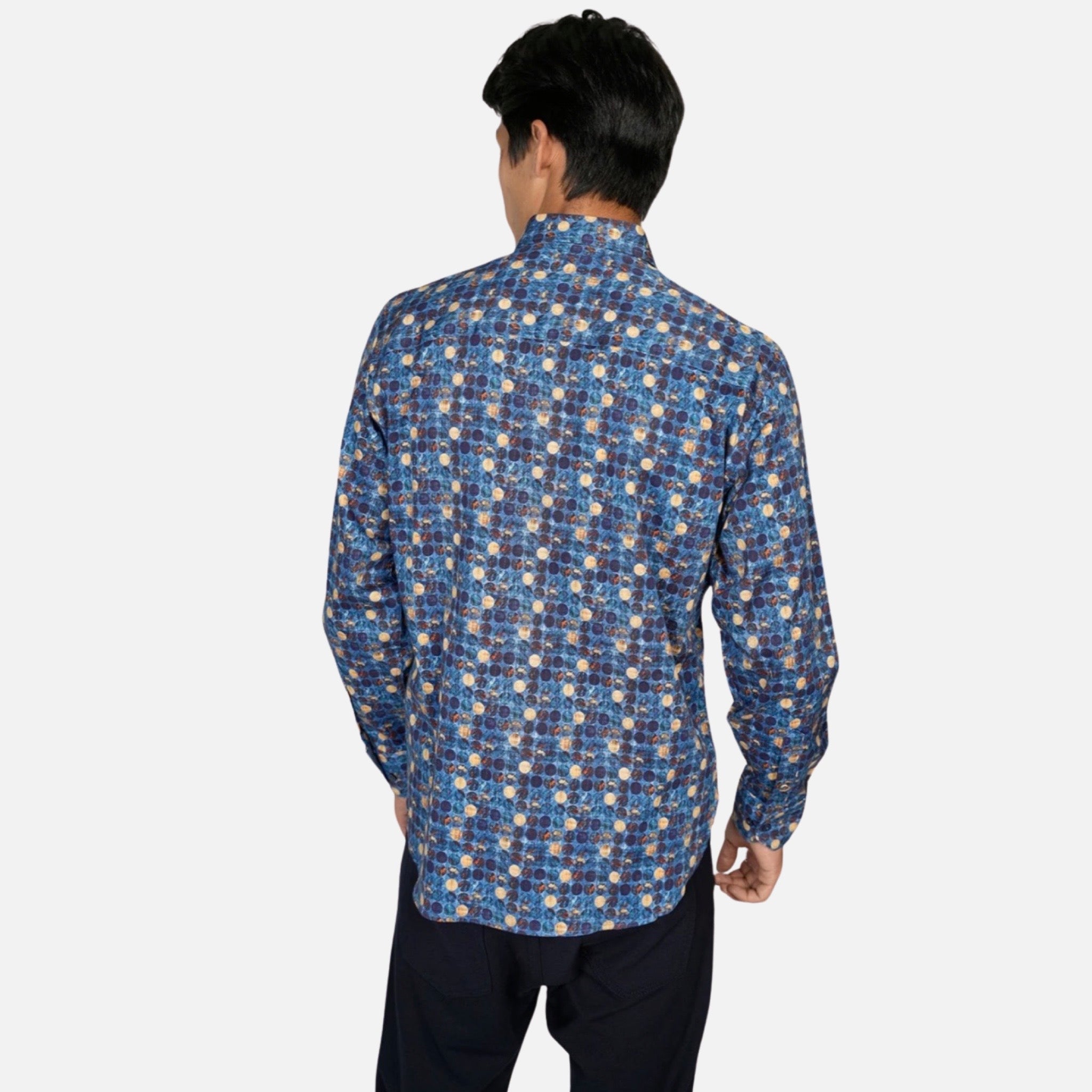 Visconti Blue Button Down Shirt | 4734