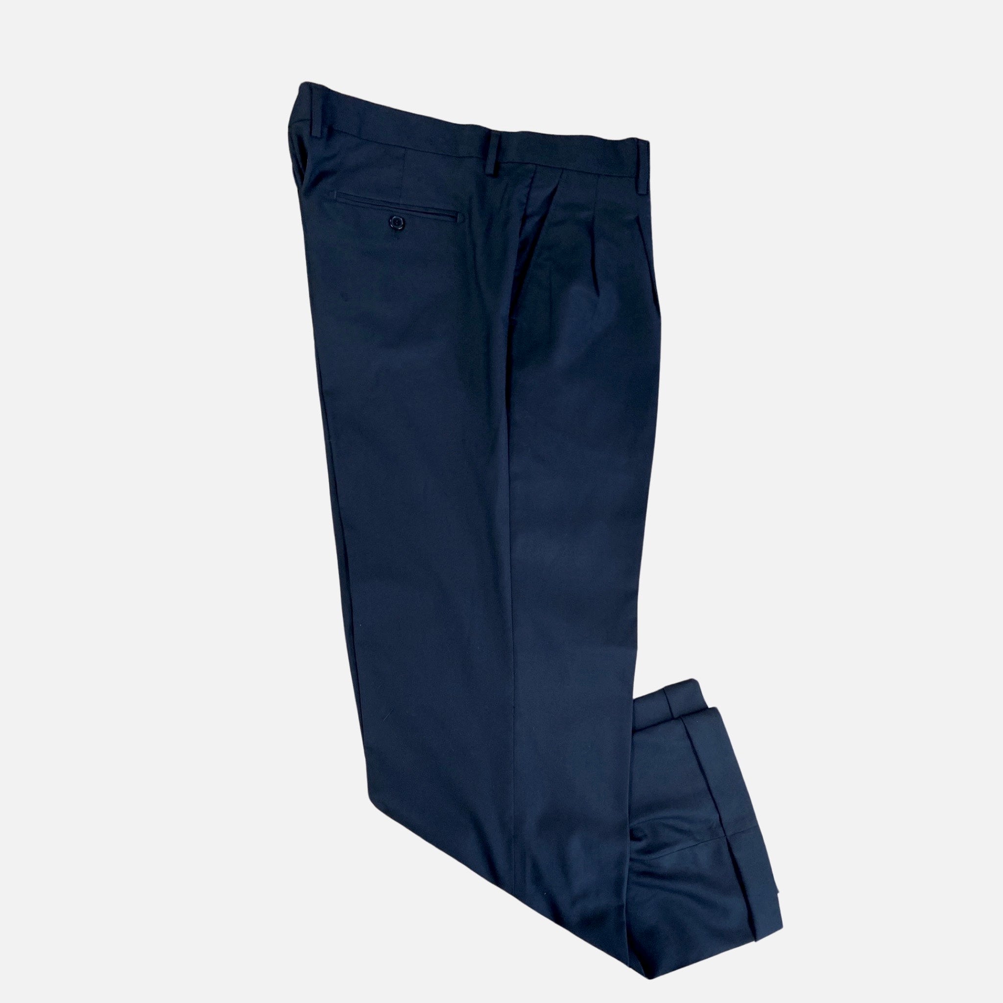 Clearance Sale: Inserch Men's Two-Pleat Pants - Black - Now Only $49.99!