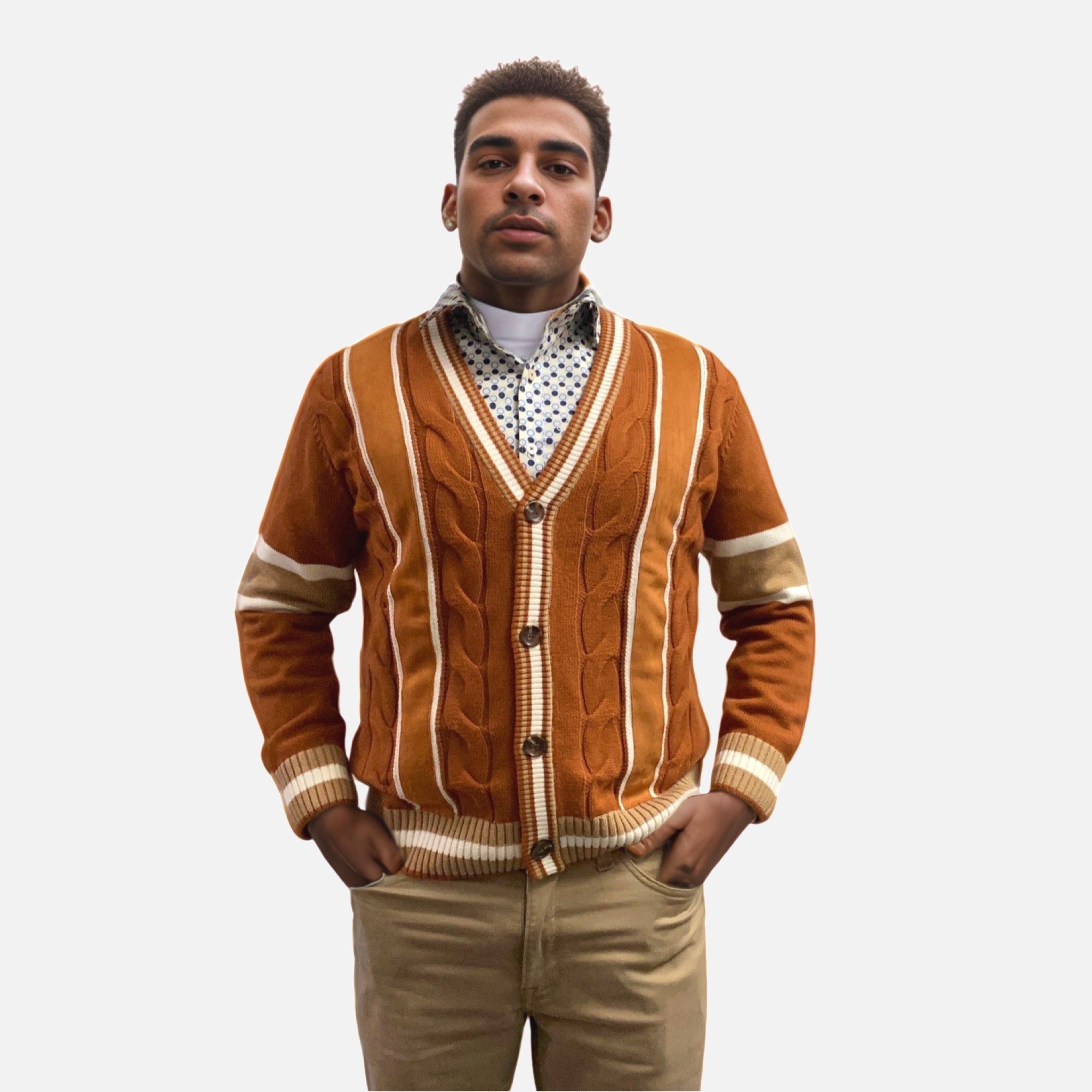Inserch Cardigan sweater caramel SW901