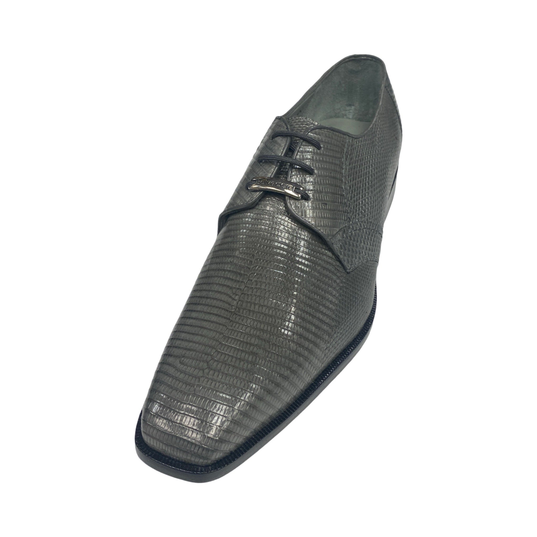 Genuine Lizard Shoe Gray - Mens