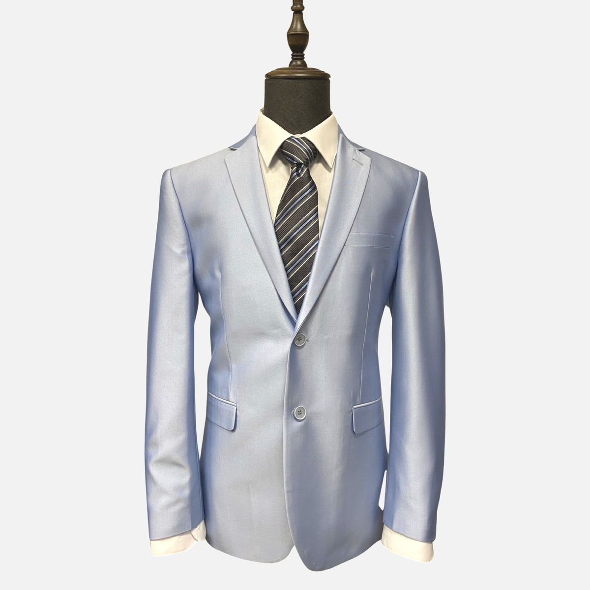 Light blue mens suit