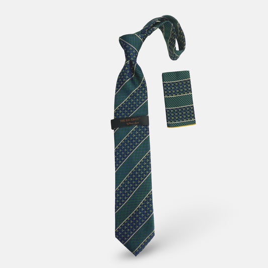 Steven Land Big Knot Silk Tie | BW435 Green