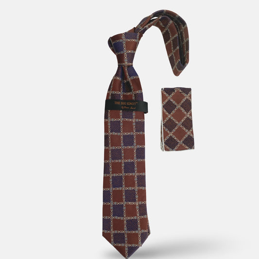 Steven Land Big Knot Silk Tie | BW436 Brown