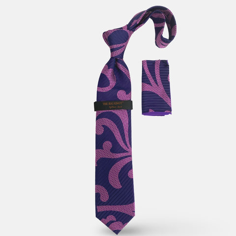 Steven Land Big Knot Silk Tie | BW437 Purple