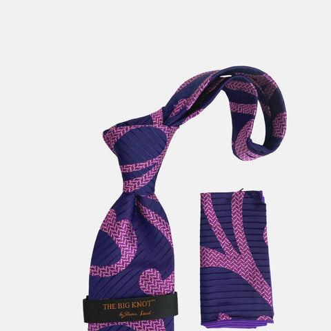 Steven Land Big Knot Silk Tie | BW437 Purple