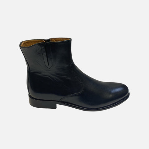 Men's Black Boot Hugo, side zip