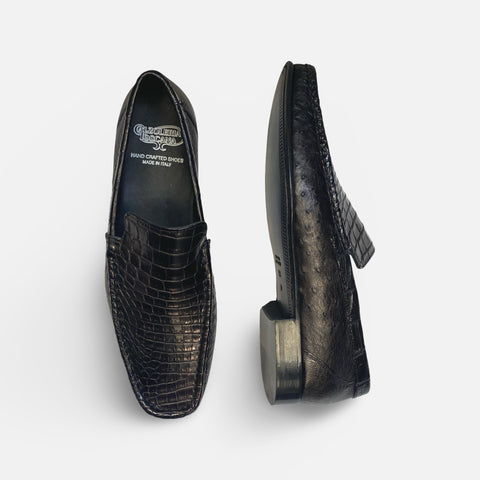 Calzoleria Toscana exotic Skin Loafer black