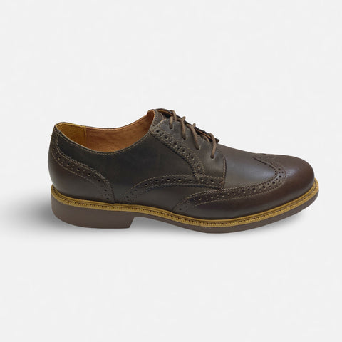 Brown Cole Haan great jones wingtip ox