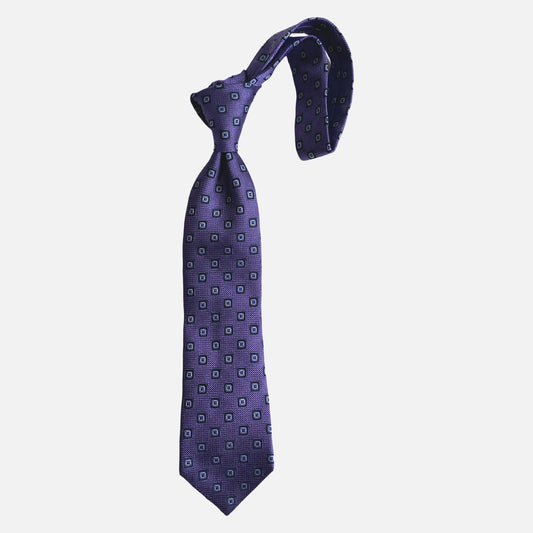 Premium Textured Purple Silk Necktie for Men