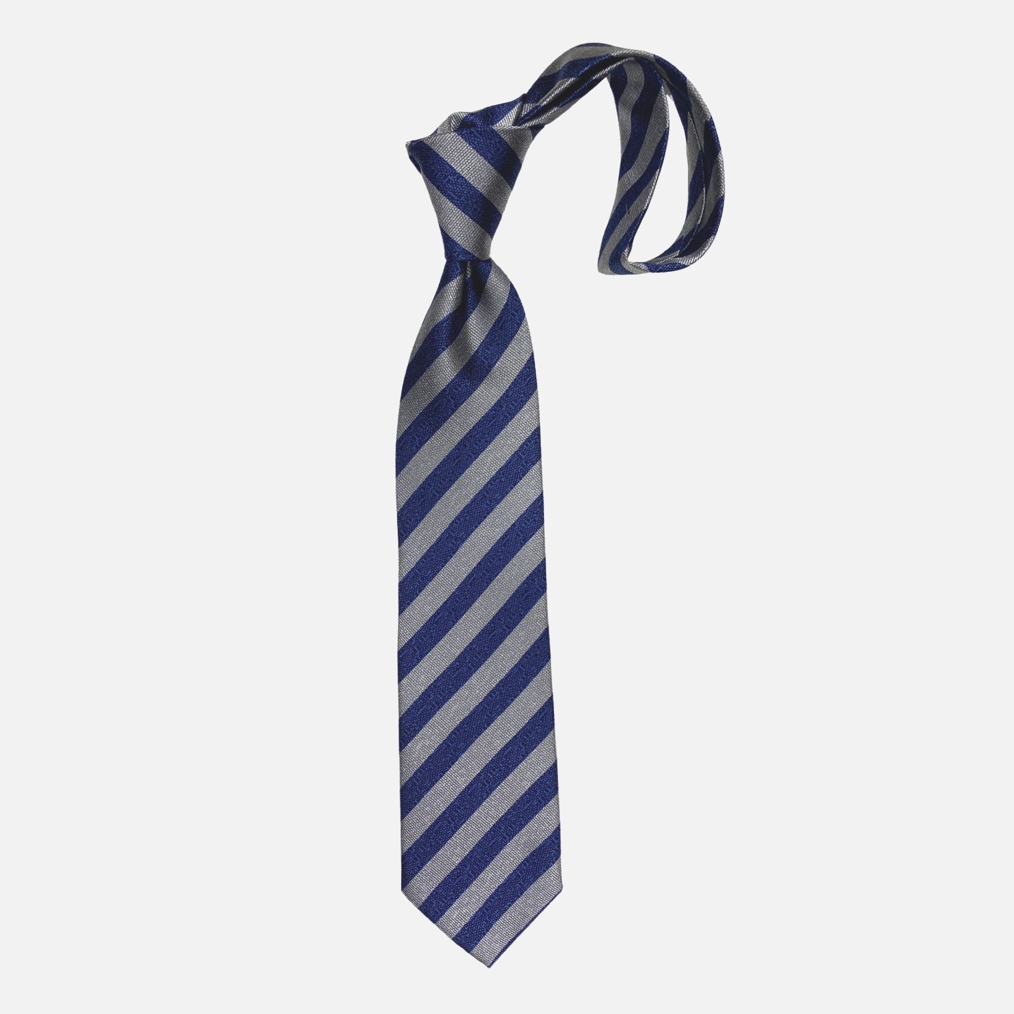 Hand made premium silk tie in USA | diagonal stripes