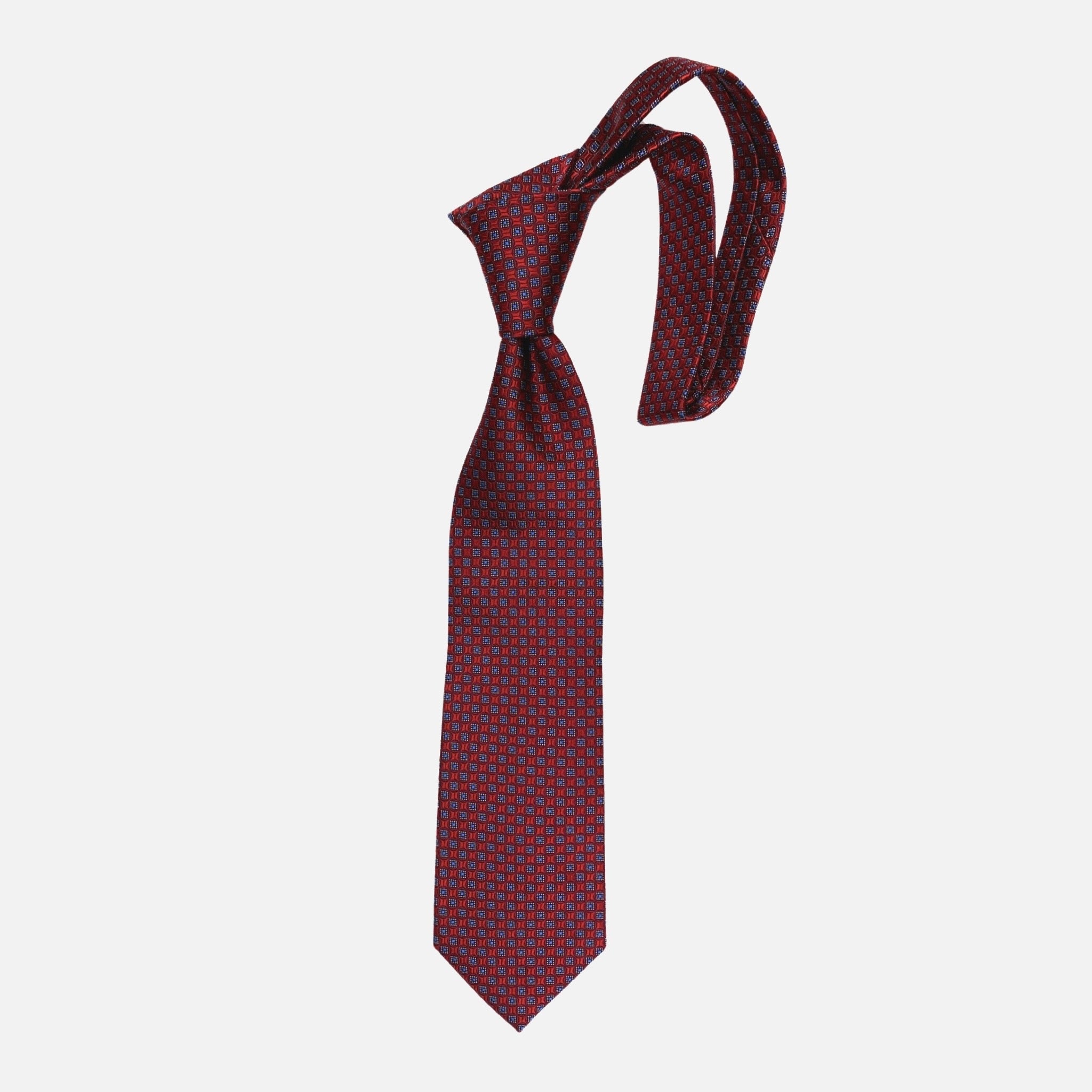Red Premium Silk Tie Hand Crafted In USA