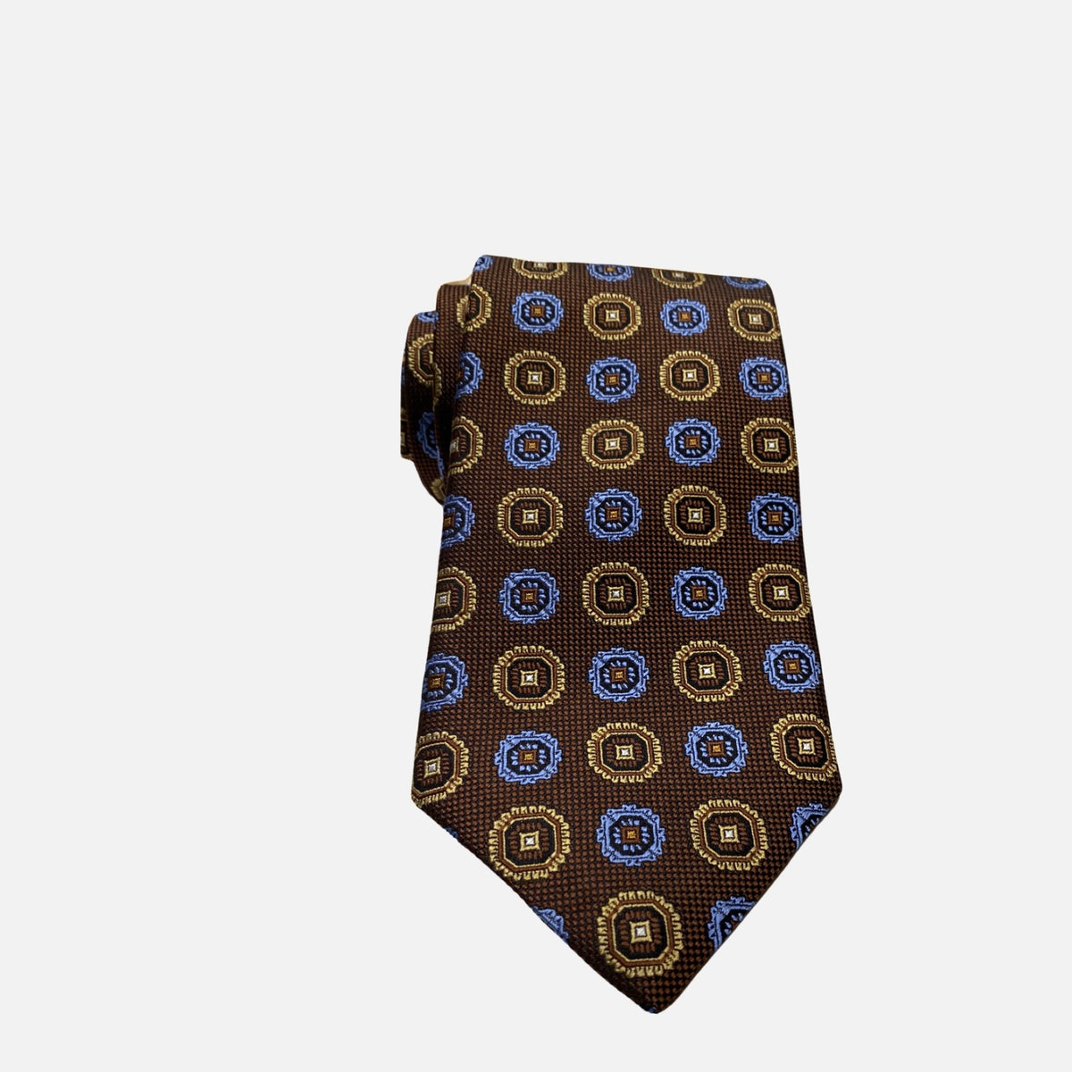 JZ Richards Brown premium silk tie for men