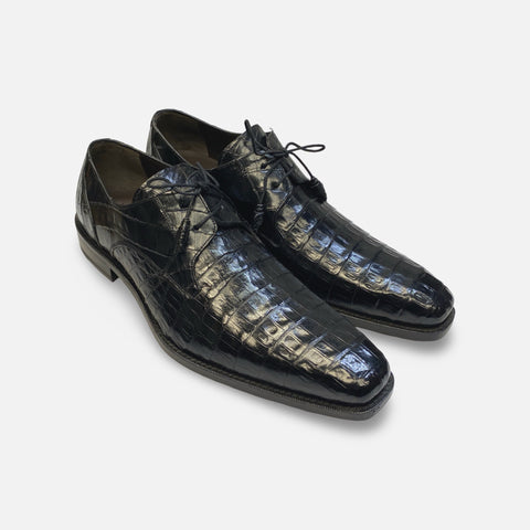 Clearance | Anderson Men’s Crocodile Lace Up Dress shoe by Mezlan | Last Pairs