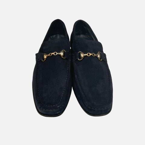 Mens suede Toscana Italian bit loafers for men