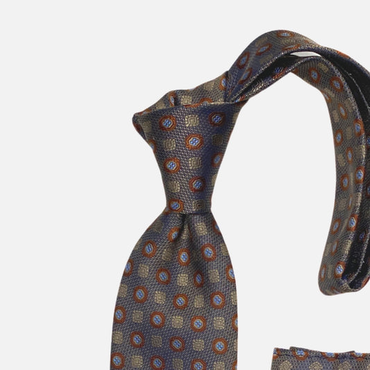 Taupe Premium Silk Tie and Hanky | Dolce Vita Fashions