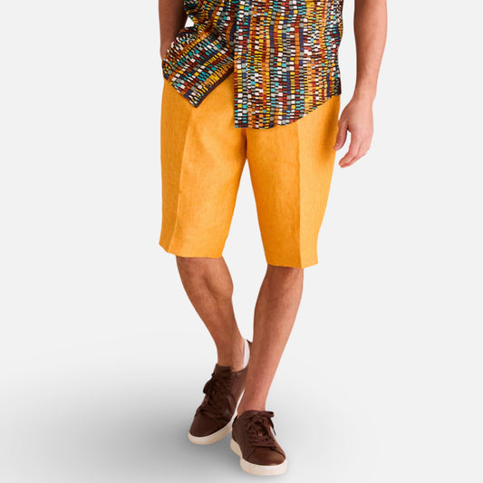 Inserch Linen Shorts Sunburst “P2116”