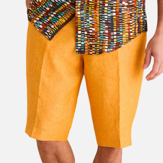 Inserch Linen Shorts Sunburst “P2116”