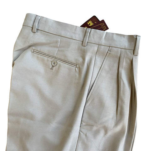 Final Sale : Inserch Men's Two-Pleat Wide Leg Pants - Oyester - $45.99!