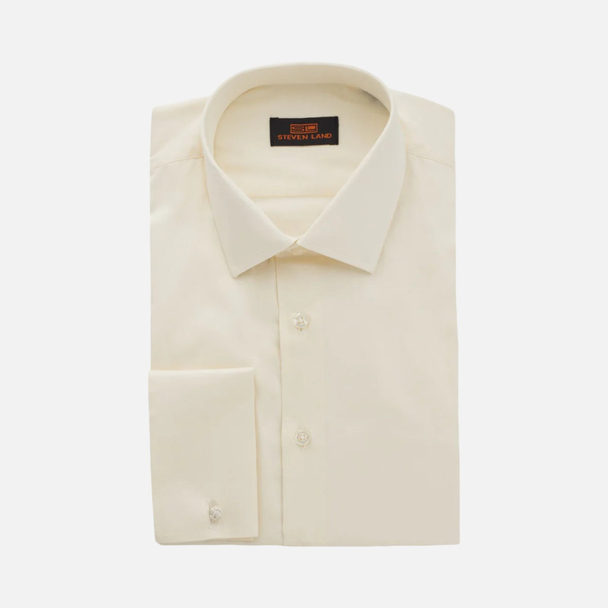 Steven Land Cream French Cuff Dress Shirt | DS115F