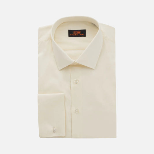 Steven Land Cream French Cuff Dress Shirt | DS115F