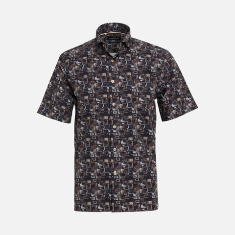 Men’s Luchiano Visconti Short Sleeve Shirt | Brick