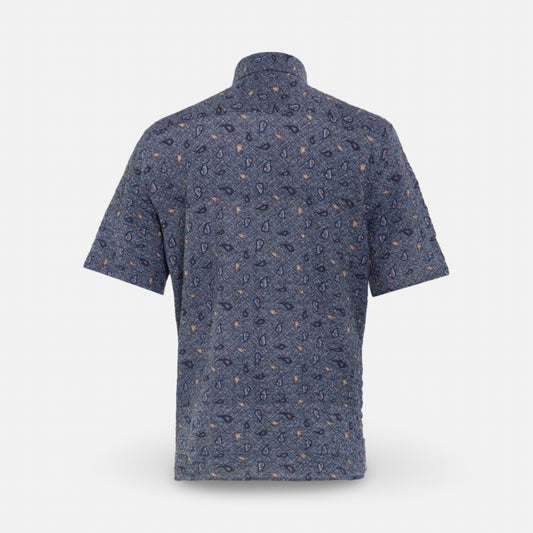 Men’s Luchiano Visconti Short Sleeve Shirt | Indigo