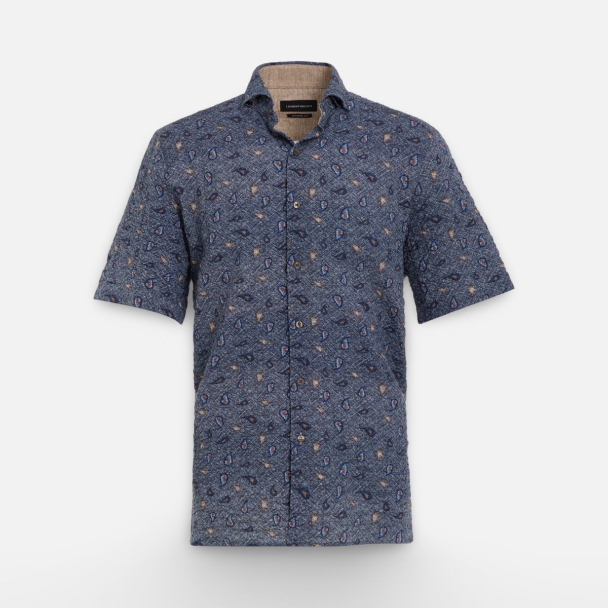 Men’s Luchiano Visconti Short Sleeve Shirt | Indigo