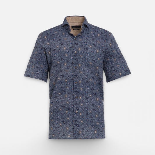 Men’s Luchiano Visconti Short Sleeve Shirt | Indigo