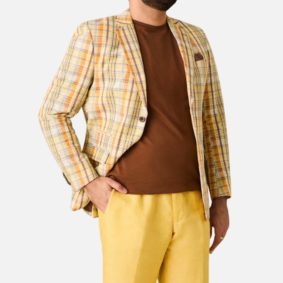 Dolce Vita Fashions – Inserch Seersucker Blazer BL277 (Yuzu)