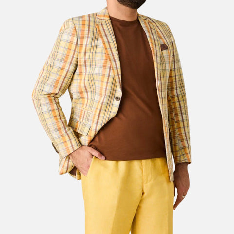 Dolce Vita Fashions – Inserch Seersucker Blazer BL277 (Yuzu)