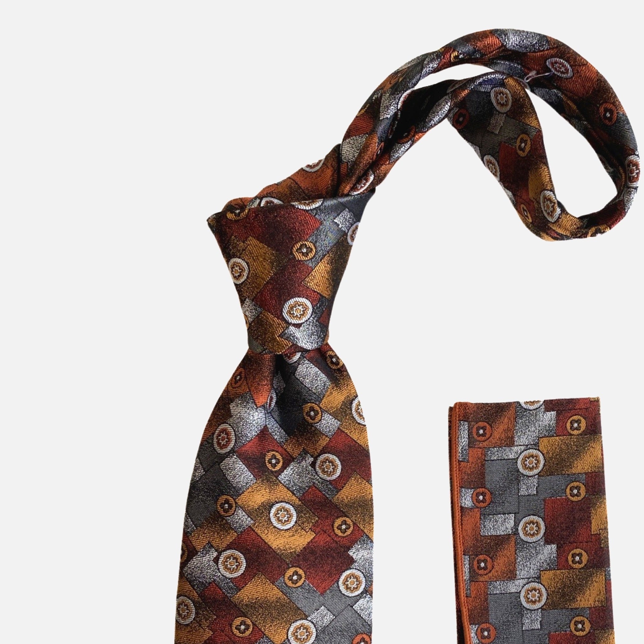 Steven Land Silk tie Bw2435 brown