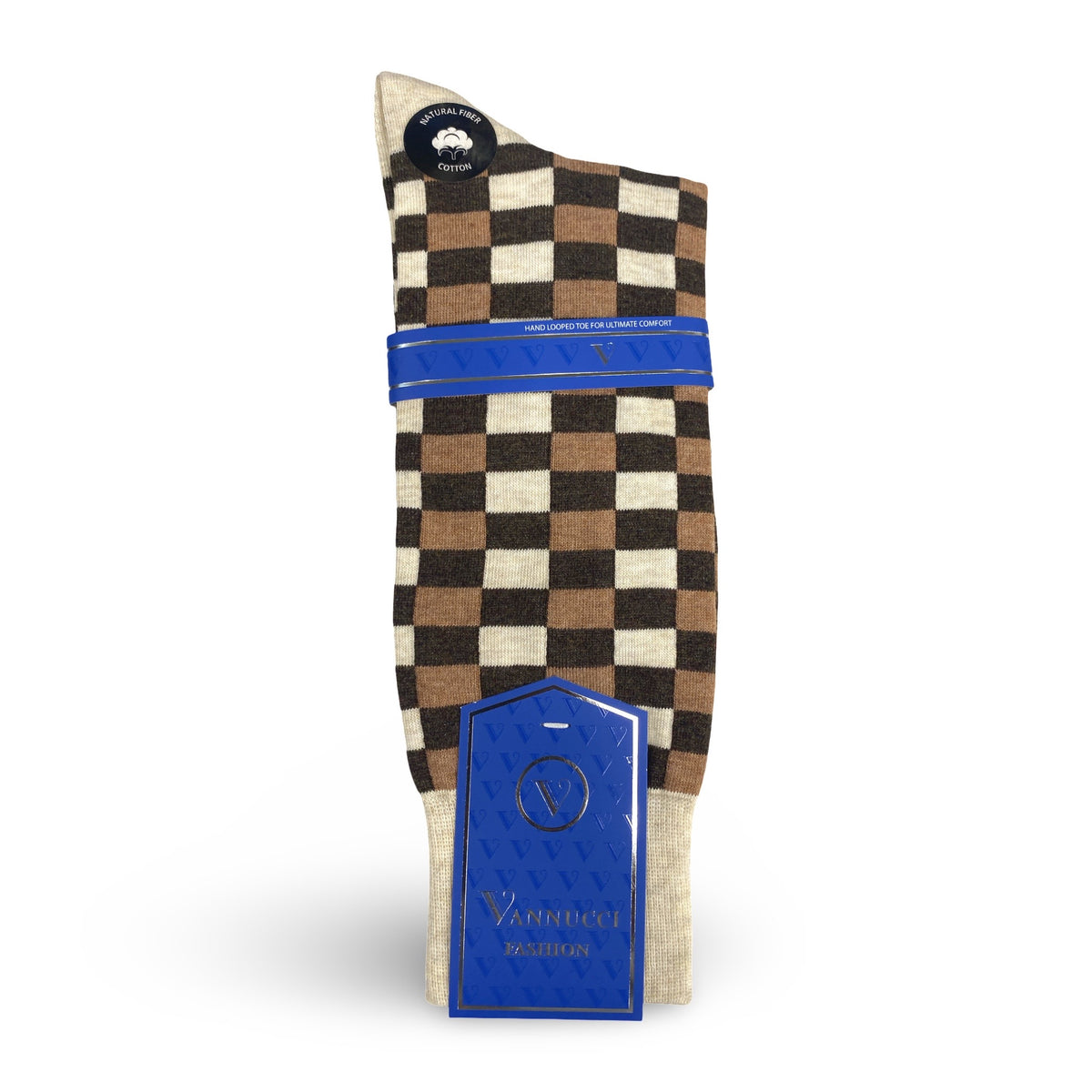 Mens BROWN plaid/check Fashions Socks
