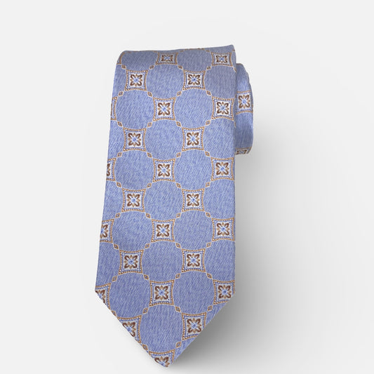 JZ Richards 100% Silk Textured Tie Soft Blue  – Handcrafted in USA