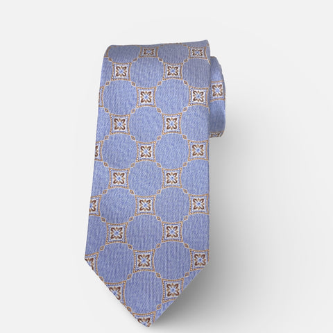 JZ Richards 100% Silk Textured Tie Soft Blue  – Handcrafted in USA