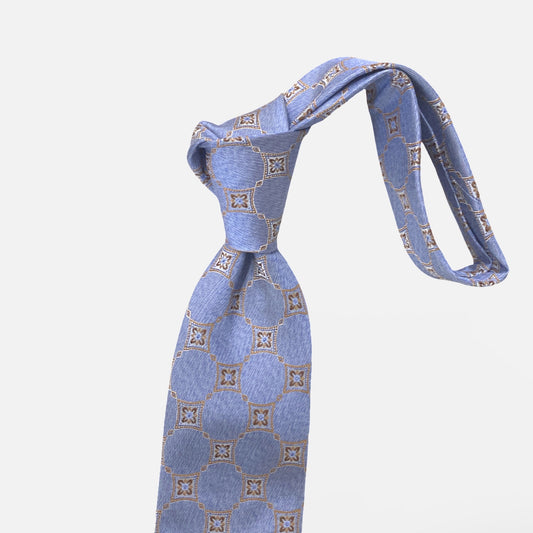 JZ Richards 100% Silk Textured Tie Soft Blue  – Handcrafted in USA