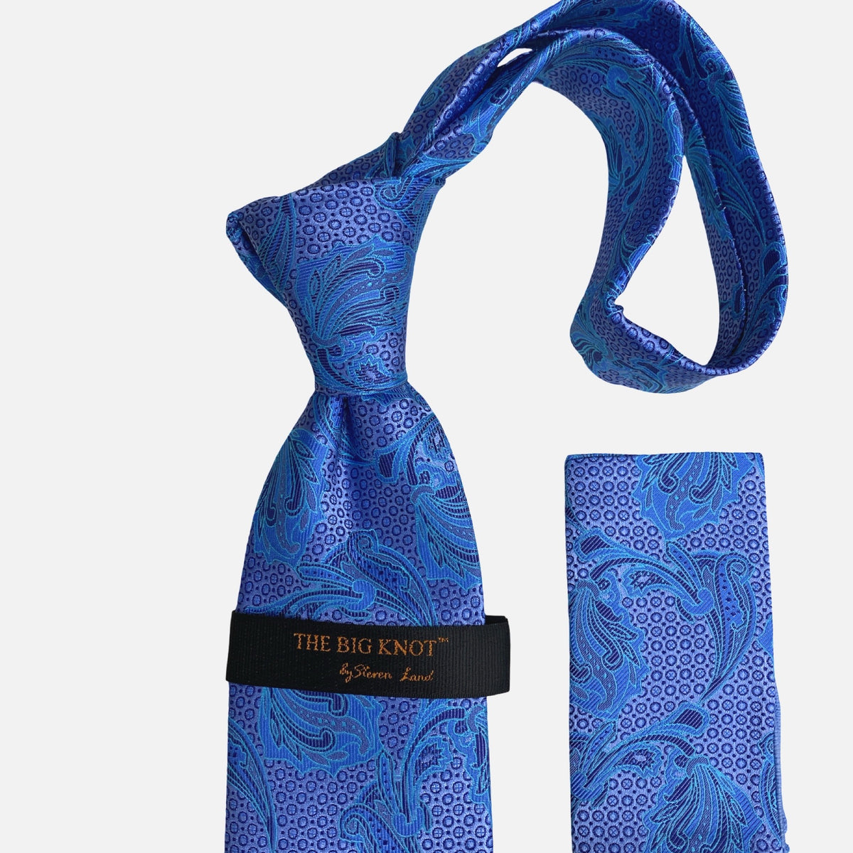 Steven Land Big Knot Silk Tie | BW326 Blue
