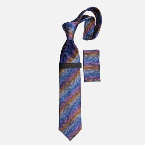Steven Land Big Knot Silk Tie | BW2102 Navy