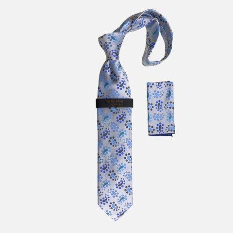 Steven Land Big Knot Silk Tie | BW2433 Light Blue